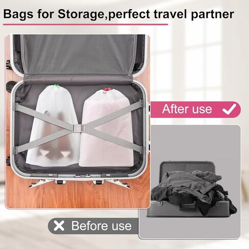 Vivinin 18 Pack Shoe Bags for Travel, 11.8in x 15.7in Travel Shoe Bags for Packing, Travel Bag for Shoes, Storage Bags for Men and Women in Saudi Arabia