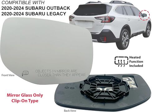 بديل KAP لزجاج مرآة الرؤية الخلفية الخارجية 2020-2024 Outback Legacy الجانب الأيمن للركاب الساخن 91039AN03A SU1325116 in Kuwait