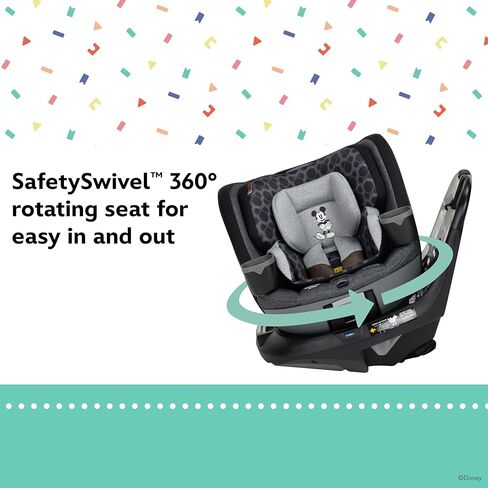 Disney Baby Turn and Go 360 Rotating All-in-One Convertible Car Seat, Vintage Mickey Mouse in Kuwait
