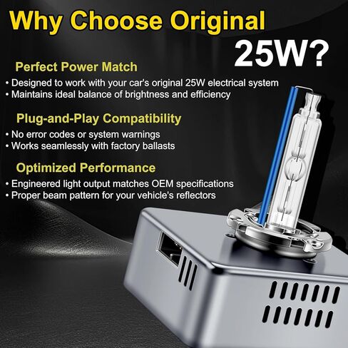 DZG D5S 25W HID المصابيح الأمامية، لعام 2016 2017 2018 تشيفي سيلفرادو 1500 WT LS LT 2015-2018 جي ​​إم سي سييرا 1500 2500 3500 HD، 8000K قاعدة معدنية بيضاء باردة زينون استبدال لمبة شعاع عالية منخفضة، حزمة من 2 in Kuwait