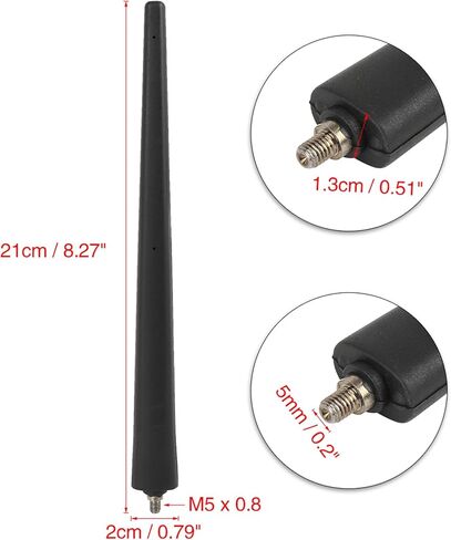 X AUTOHAUX Car Signal Antenna Aerial for Fiat 500 2012-2019 8 Inch in Saudi Arabia