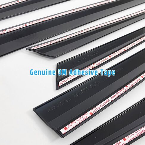 مجموعة أقنعة النافذة الواقية من المطر بشريط من AUTOCLOVER مكونة من 6 قطع لسيارة Honda CR-V 2023 2024 2025 / منحرف النافذة، ظلال فتحة التهوية خارج القناة (مدخنة) in Saudi Arabia