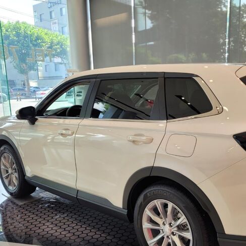 مجموعة أقنعة النافذة الواقية من المطر بشريط من AUTOCLOVER مكونة من 6 قطع لسيارة Honda CR-V 2023 2024 2025 / منحرف النافذة، ظلال فتحة التهوية خارج القناة (مدخنة) in Saudi Arabia