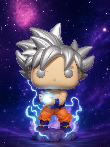 Funko Pop! Anime: Dragon Ball Super - Goku (Ultra Instinct with Kamehameha) 2022 Fall Convention Exclusive Vinyl Figure Bundled with Box Protector in Saudi Arabia