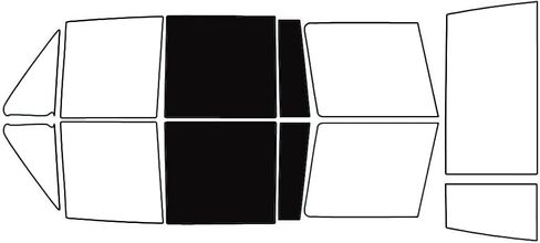 Rvinyl Window Tint Kit Compatible with Isuzu Trooper Ii 1990-1991 - Black 20% - Single Ply No Bubble Film - Do it Yourself Vehicle Complete Precut Kit in Saudi Arabia