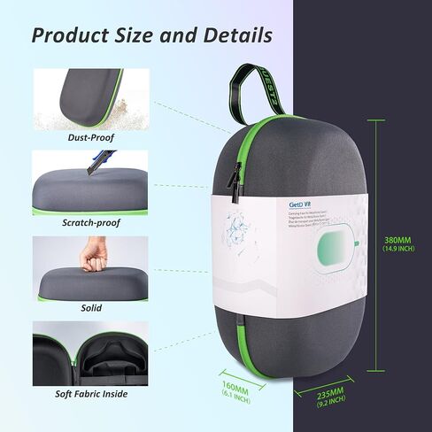 Hard Carrying Case Compatible with Meta Oculus Quest 2 Basic/Elite/Pro/Vison Pro/PICO 4 Version VR Gaming Headset, Touch Controllers and Battery Version Accessories, Design for Travel, Storage in Saudi Arabia