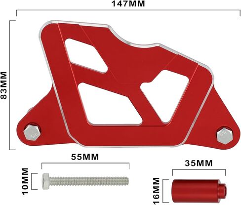 Dirt Bike Front Sprocket Cover Guard Case Saver CNC for CRF 125F CRF125F CRF125FB Big Wheel 2019-2025, 6061 Aluminum Alloy | Precision Machining | Anodized Finish | Direct Fit Black in Saudi Arabia