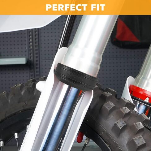 NICECNC Black Front Fork Mud Scraper Kit TPU Compatible with Sherco 250/300 2012 2013 2014 2015 Compatible with Husaberg TE125-570 2003-2014 See Fitment in Saudi Arabia