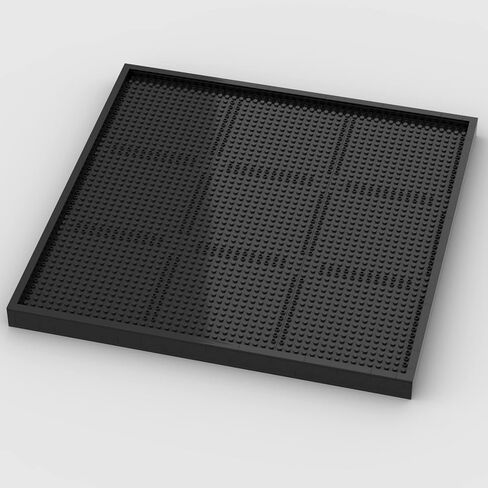 Baseplate & Frame for Pixel Mosaic Art, 15.7x15.7 (48x48-studs), 100% Compatible with Major Brands (Black Frame) in Saudi Arabia
