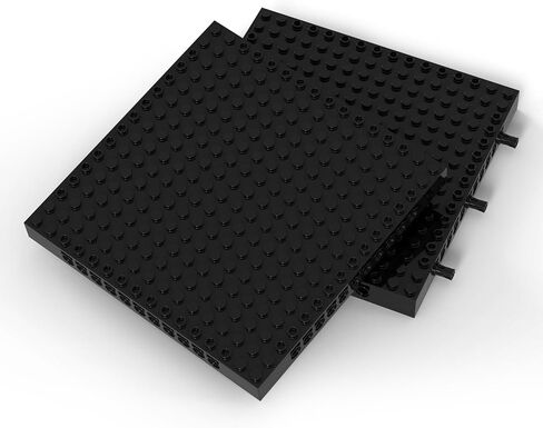 Baseplate & Frame for Pixel Mosaic Art, 15.7x15.7 (48x48-studs), 100% Compatible with Major Brands (Black Frame) in Saudi Arabia