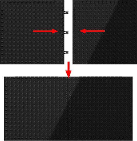 Baseplate & Frame for Pixel Mosaic Art, 15.7x15.7 (48x48-studs), 100% Compatible with Major Brands (Black Frame) in Saudi Arabia