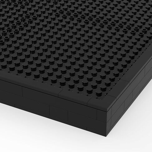 Baseplate & Frame for Pixel Mosaic Art, 15.7x15.7 (48x48-studs), 100% Compatible with Major Brands (Black Frame) in Saudi Arabia