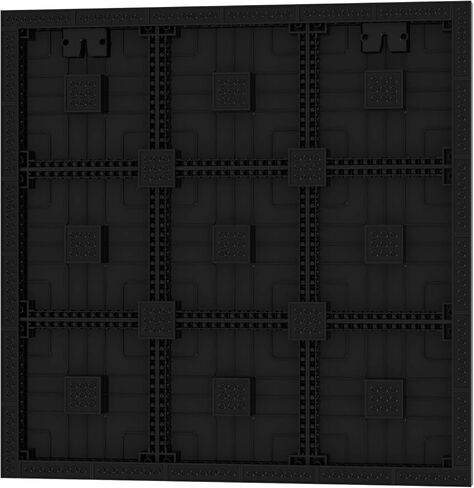 Baseplate & Frame for Pixel Mosaic Art, 15.7x15.7 (48x48-studs), 100% Compatible with Major Brands (Black Frame) in Saudi Arabia