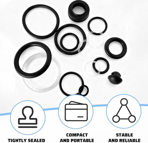 17 قطعة طقم ختم رافعة أرضية السيارة، 3 طن ختم الزيت الهيدروليكي الأفقي ومجموعة استبدال الحلقة الدائرية، مجموعة أدوات إصلاح ختم الزيت الكاملة للسيارات، عالمية لمعظم المركبات in Kuwait