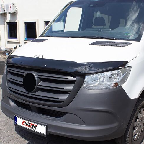 غطاء محرك السيارة منحرف درع الحشرات يناسب مرسيدس سبرينتر W907 2019-2025 | واقي غطاء الحماية الأمامي Bugflector | إكسسوارات خارجية للسيارات باللون الأسود in Kuwait