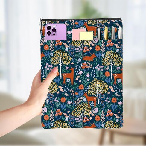 Nature Forest Book Sleeve Gifts Books Coves for Paperbacks Cute Forest Book Pouch Protector Books Lovers Gifts for Readers Teacher Bookworm Bookish Accessories Gifts in Saudi Arabia