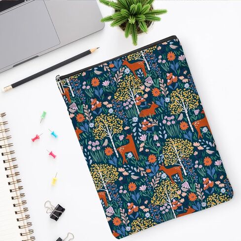 Nature Forest Book Sleeve Gifts Books Coves for Paperbacks Cute Forest Book Pouch Protector Books Lovers Gifts for Readers Teacher Bookworm Bookish Accessories Gifts in Saudi Arabia