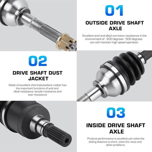Front Left or Right CV Axle Shaft for Kubota RTV 900 1100: 1140 All Years, Replace for K7561-15310, K7561-15313 in Saudi Arabia