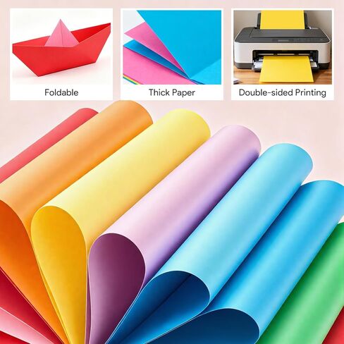 60 Sheets Colored Cardstock, 30 Assorted Colors Cardstock Paper 8.5x11'' Construction Paper Card Stock Printer Papers for DIY Crafts, Scrapbooking, Christmas Card Making in Saudi Arabia