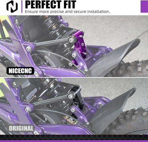 NICECNC 0.75"/20MM Rise Rear Suspension Linkage Compatible with Surron Light bee X/S/ L1E, Compatible with Segway X160 X260, Black in Saudi Arabia