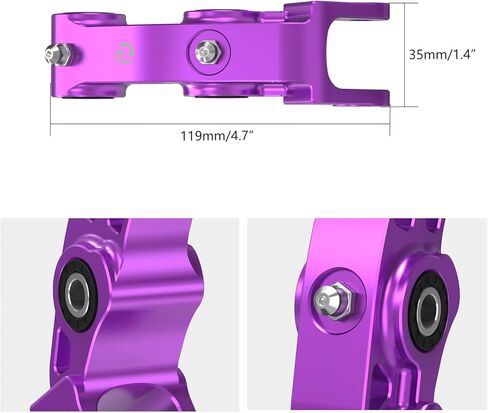NICECNC 0.75"/20MM Rise Rear Suspension Linkage Compatible with Surron Light bee X/S/ L1E, Compatible with Segway X160 X260, Black in Saudi Arabia