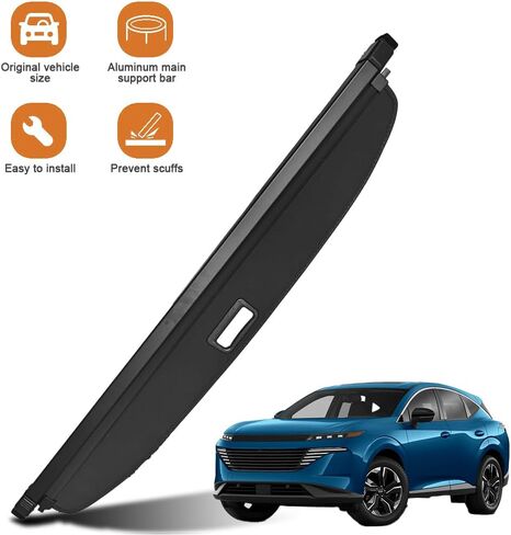 CRV 2024 2023 Cargo Cover,Retractable Rear Trunk Tonneau Cover Cargo Privacy Security Shield Shade Compatible for 2024 2023 Honda CRV Accessories in Saudi Arabia