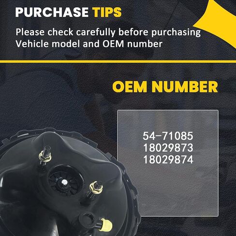 Power Brake Booster 54-71085 compatible with Chevrolet GMC C1500 K1500 Suburban 1997-1999 Cadillac Escalade 1999-2000 Sonora 2000-2001 Yukon 1997-2000 in Saudi Arabia