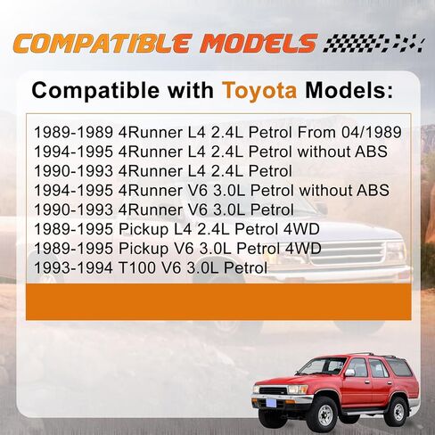 53-2776 معزز فرامل الطاقة مناسب لسيارة Toyota 4Runner 1989-1995 بيك اب 1989-1995 L4 2.4L V6 3.0L، استبدل OE532776، 4461004030، 446103D330، 446103D470، 446103D560، 446103D580, 446103D610 in Kuwait