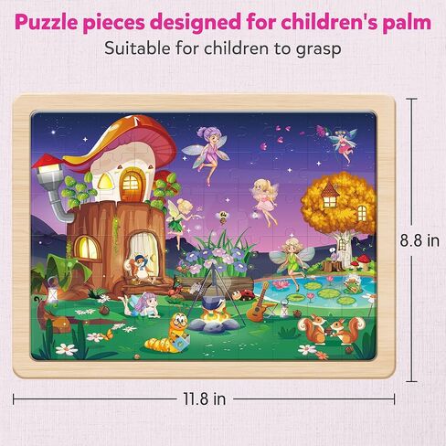 SYNARRY Wooden Vehicle Puzzles for Kids Ages 4-6, 6 Packs 60 PCs Jigsaw Puzzles Preschool Educational Toys Gifts for Children Ages 4-8, Kids Puzzles for 4+ Year Olds Boys Girls, Wood Puzzles Ages 3-10 in Saudi Arabia