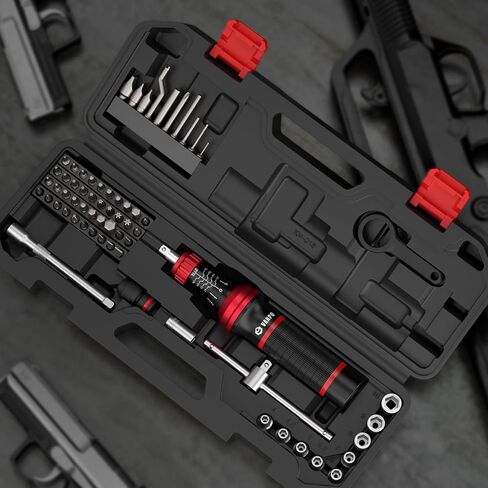 VANPO Digital Torque Screwdriver 2.66-53.1 in-lbs/0.3-6 Nm, Adjustable Screwdriver Torque Wrench Set with Buzzer/LED Indicator Notification for Bike Repairing, Tools, Maintenance and Mounting in Kuwait