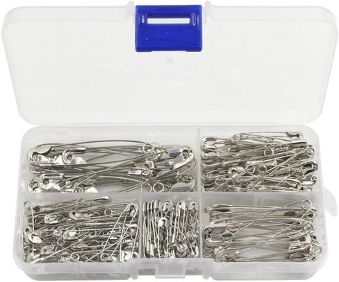 260 Pack Pins Assorted, 5 Different Sizes Small and Large Pins, Pins for Clothes Halloween Costume Pins Sewing, Nickel Plated Steel Pin Bulk, Arts and Crafts Supplies (Silver) in Saudi Arabia