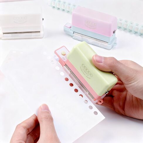 Mini 5-Hole Punch, Handheld Binding Machine, Portable Paper Puncher for A4/A5/B5 in Saudi Arabia
