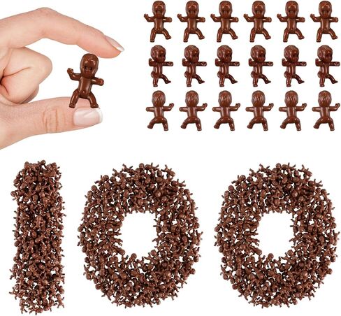 100PCS Mini Plastic Babies 1 Inch – Tiny Baby Shower Favors, King Cake Babies for Mardi Gras, Party Decorations, Ice Cube Game, Reusable Cute Mini Baby Figures in Saudi Arabia