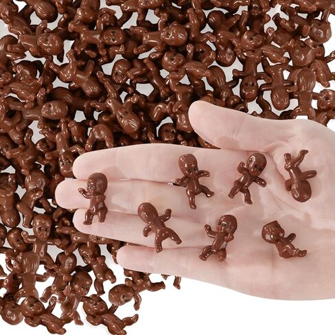 100PCS Mini Plastic Babies 1 Inch – Tiny Baby Shower Favors, King Cake Babies for Mardi Gras, Party Decorations, Ice Cube Game, Reusable Cute Mini Baby Figures in Saudi Arabia
