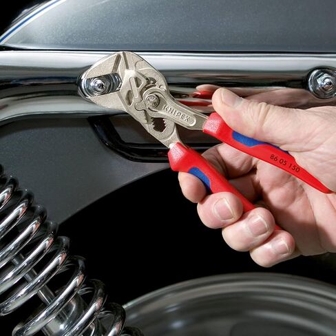 Pliers Wrench XS and KNIPEX Tools - Cobra Water Pump Pliers (8701125), 5-Inch,Red and Silver Bundle in Kuwait