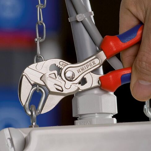 Pliers Wrench XS and KNIPEX Tools - Cobra Water Pump Pliers (8701125), 5-Inch,Red and Silver Bundle in Kuwait