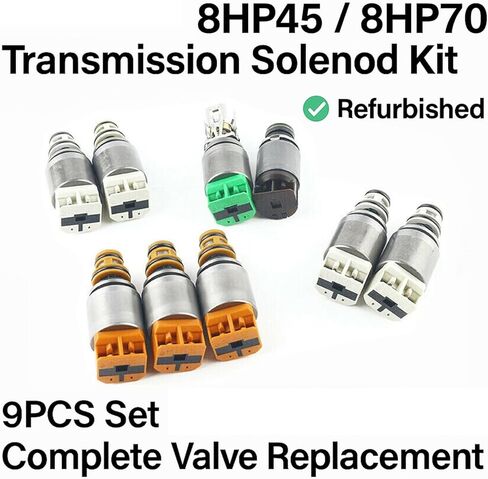 9PCS Transmission Solenoid Valve Set 8HP45/8HP70 Compatible For Audi Q7 Compatible For Jaguar XJ/Range Rover in Saudi Arabia