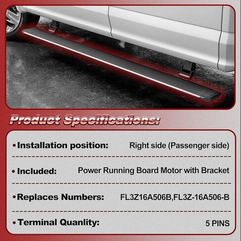 Right Side Power Running Board Motor Compatible with Ford F-150 2015-2020 Replacement# FL3Z16A506B in Saudi Arabia