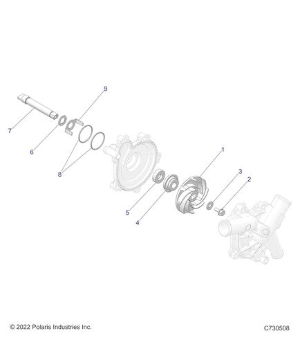 Polaris Waterpump Screw, Genuine OEM Part 7520485, Qty 1 in Saudi Arabia
