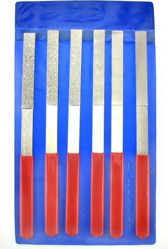 SE 6-Piece Flat Diamond Grit File Set - 74330DF in Saudi Arabia