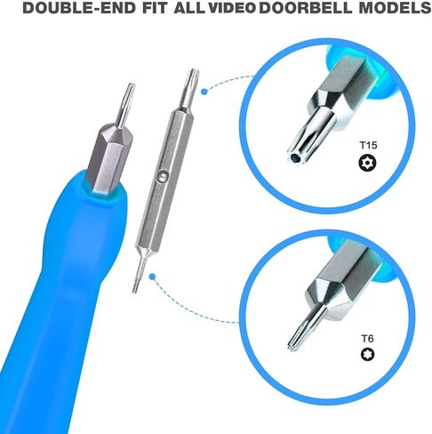 Ring Doorbell Screwdriver,Ring Screwdriver Bit Set for Battery Change & Wifi Password Reset Access,Ring Screwdriver for All Doorbells include Video Doorbell, Video Doorbell 2, Pro and Elite in Kuwait