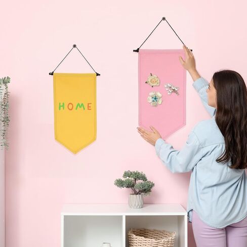 uxcell Blank Wall Canvas Enamel Pin Display Banner with Wooden Brooch Hanging Storage DIY Wall Decoration Pin Organizer for Badge, Lapel Collection, Medium Gray in Saudi Arabia
