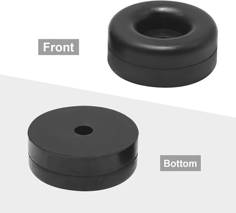 4Pcs Trailer Ramp Door Replacement for Black Rubber Bumper 2.5" Round in Saudi Arabia