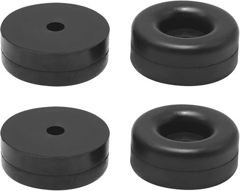 4Pcs Trailer Ramp Door Replacement for Black Rubber Bumper 2.5" Round in Saudi Arabia