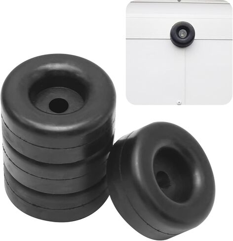 4Pcs Trailer Ramp Door Replacement for Black Rubber Bumper 2.5" Round in Saudi Arabia