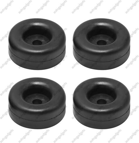 4Pcs Trailer Ramp Door Replacement for Black Rubber Bumper 2.5" Round in Saudi Arabia