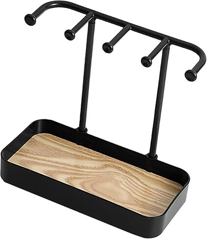 Desktop Jewelry Organizer Stand for Earrings Necklaces Bracelets, Space Saving Multifunctional Jewelry Display Rack, Clear PP Plastic in Saudi Arabia
