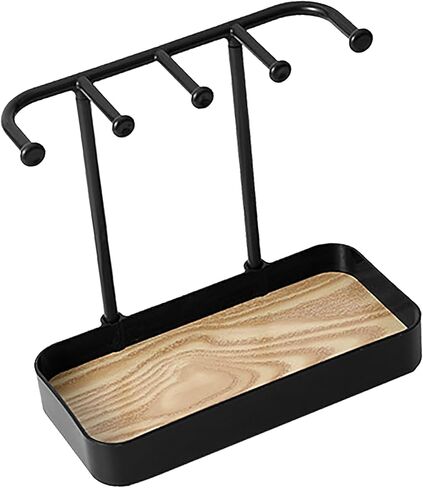 Desktop Jewelry Organizer Stand for Earrings Necklaces Bracelets, Space Saving Multifunctional Jewelry Display Rack, Clear PP Plastic in Saudi Arabia