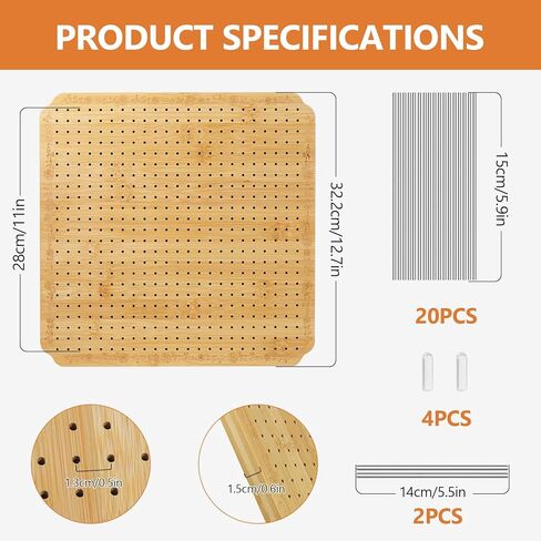 Crochet Blocking Board Wooden Granny Square for Crochet Projects Square Board Crocheting Accessories Gifts for Crocheters (Wood, Large) in Saudi Arabia