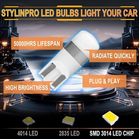 ضوء لوحة ترخيص LED لـ Hum-mer H2 2003 2004 2005 2006 2007 مصابيح لوحة ترخيص أضواء العلامات، 6000K لمبات LED بيضاء حزمة من 2 in Kuwait